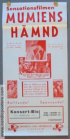 Mumiens hämnd 1940 poster Dick Foran