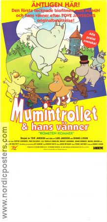 Mumintrolle och hans vänner 1992 poster Hiroshi Saito Text: Tove Jansson Animerat