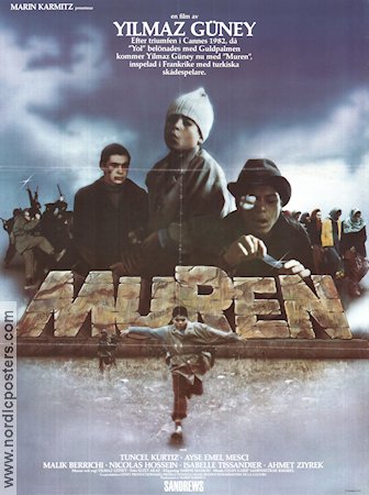 Muren 1983 poster Tuncel Kurtiz Ayse Emel Mesci Kuray Malik Berrichi Yilmaz Güney Filmen från: Türkiye