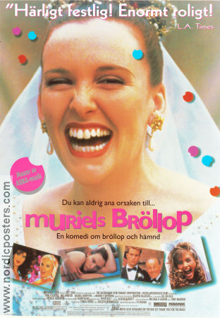 Muriels bröllop 1994 poster Toni Collette Rachel Griffiths Bill Hunter PJ Hogan Filmen från: Australia