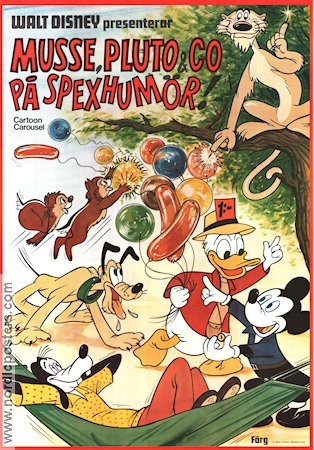 Musse Pluto och C:O på spexhumör 1982 poster Musse Pigg