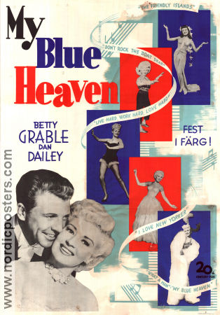 My Blue Heaven 1950 poster Betty Grable Dan Dailey David Wayne