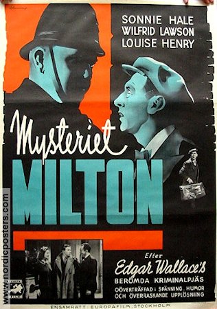 Mysteriet Milton 1940 poster Sonnie Hale Eric Rohman art