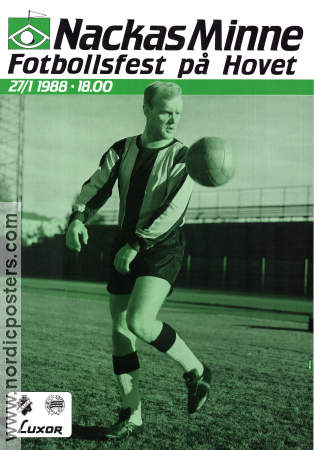 Nackas Minne fotboll Hovet 1988 affisch Nacka Skoglund Hitta mer: Johanneshovs IF Fotboll