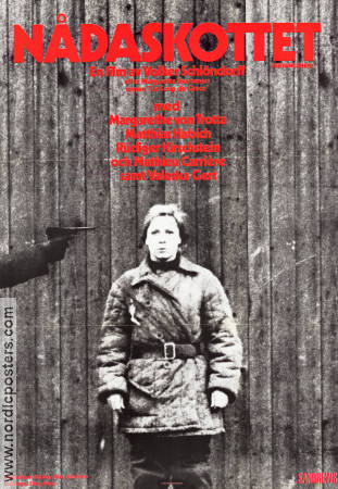 Nådaskottet 1976 poster Margarethe von Trotta Matthias Habich Rüdiger Kirschstein Volker Schlöndorff