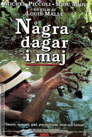 Några dagar i maj 1990 poster Miou-Miou Michel Piccoli Michel Duchaussoy Louis Malle