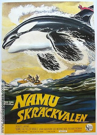 Namu skräckvalen 1967 poster Robert Lansing Fiskar och hajar