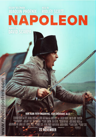Napoleon 2023 poster Joaquin Phoenix Vanessa Kirby Tahar Rahim Ridley Scott