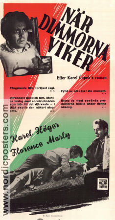 När dimmorna viker 1948 poster Karel Höger Florence Marly Otakar Vavra Filmen från: Czechoslovakia