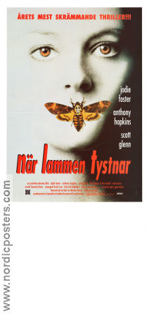 När lammen tystnar 1990 poster Anthony Hopkins Jodie Foster Scott Glenn Jonathan Demme Hitta mer: Hannibal Lecter Insekter och spindlar