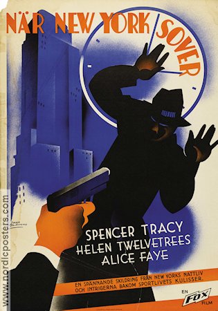 När New York sover 1934 poster Spencer Tracy