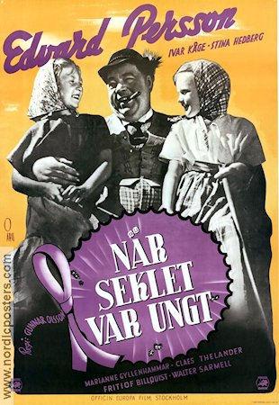 När seklet var ungt 1944 poster Edvard Persson