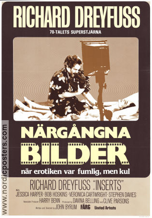 Närgångna bilder 1975 poster Richard Dreyfuss Jessica Harper Bob Hoskins John Byrum