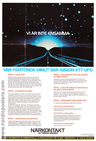 Närkontakt av tredje graden 1977 poster Richard Dreyfuss Teri Garr Melinda Dillon Steven Spielberg