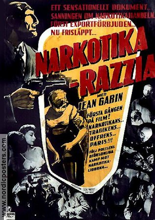 Narkotika-razzia 1955 poster Jean Gabin