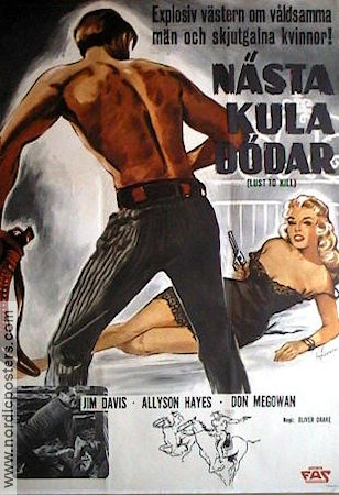 Nästa kula dödar 1962 poster Jim Davis Allison Hayes Damer