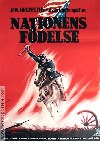 Nationens födelse 1915 poster Lilian Gish D W Griffith Hitta mer: Silent movie