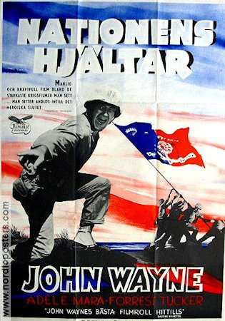Nationens hjältar 1949 poster John Wayne Krig