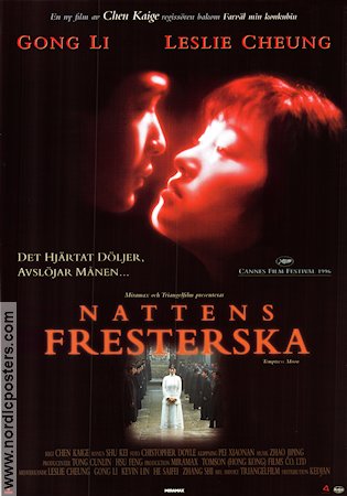 Nattens fresterska 1996 poster Gong Li Leslie Cheung Kaige Chen Asien