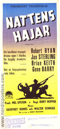 Nattens hajar 1954 poster Robert Ryan Jan Sterling Brian Keith Jerry Hopper
