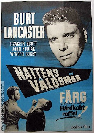 Nattens våldsmän 1947 poster Burt Lancaster