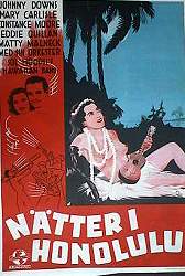 Nätter i Honolulu 1940 poster Johnny Downs Strand