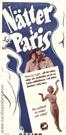 Nätter i Paris 1951 poster Bert Bernard George Bernard Les Bingsters Ralph Baum