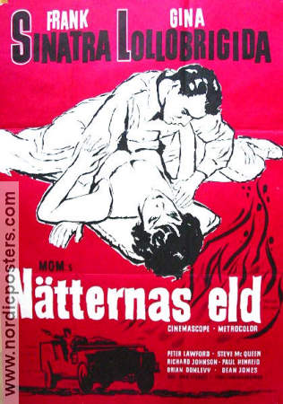 Nätternas eld 1959 poster Frank Sinatra Gina Lollobrigida