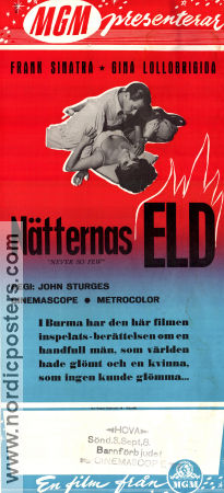 Nätternas eld 1959 poster Frank Sinatra Gina Lollobrigida Peter Lawford John Sturges