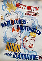 Nattklubbsdrottningen 1945 poster Betty Hutton