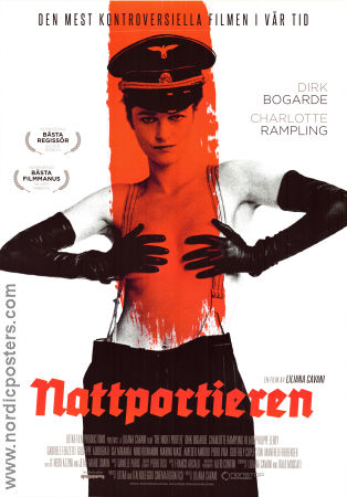 Nattportiern 1974 poster Dirk Bogarde Charlotte Rampling Philippe Leroy Liliana Cavani Hitta mer: Nazi