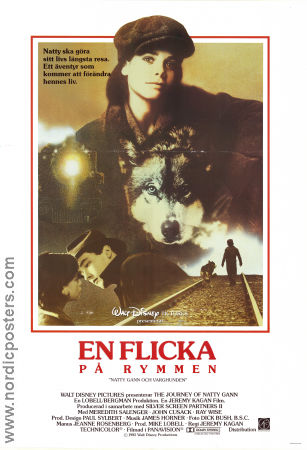 Natty Gann och varghunden 1985 poster Meredith SalengerJohn Cusack Jeremy Kagan Hundar