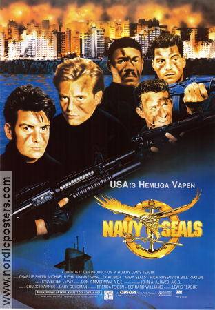 Navy Seals 1990 poster Charlie Sheen Michael Biehn