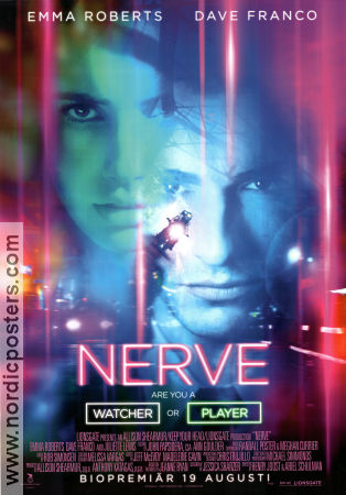 Nerve 2016 poster Emma Roberts Dave Franco Henry Joost