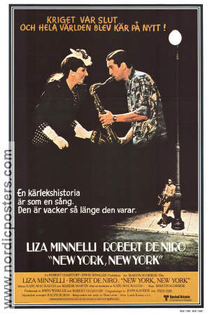 New York New York 1977 poster Liza Minnelli Robert De Niro Lionel Stander Martin Scorsese Instrument Musikaler
