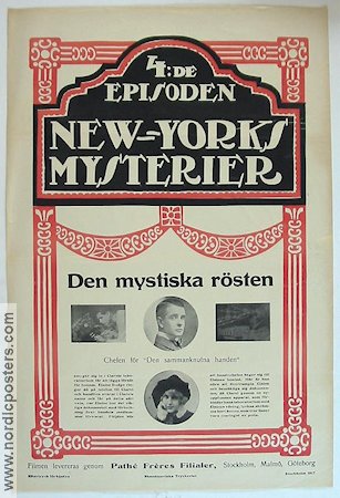 New Yorks mysterier 4 1917 poster Elaine Dodge