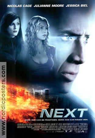 Next 2007 poster Nicolas Cage Julianne Moore Jessica Biel Lee Tamahori