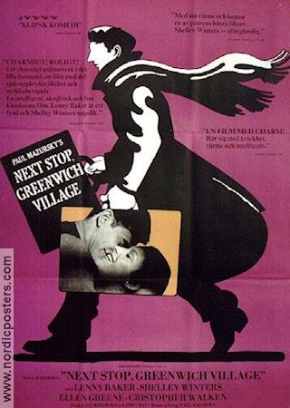 Next Stop Greenwich Village 1976 poster Lenny Baker Shelley Winters Ellen Greene Paul Mazursky Konstaffischer