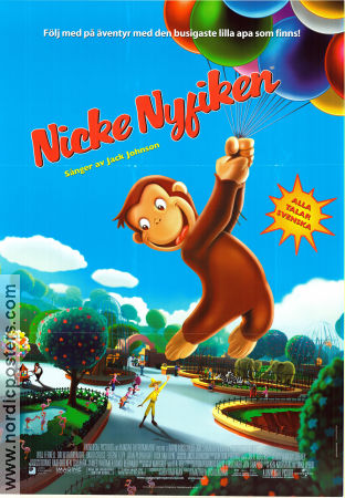Nicke Nyfiken 2006 poster Will Ferrell Matthew O´Callaghan Animerat