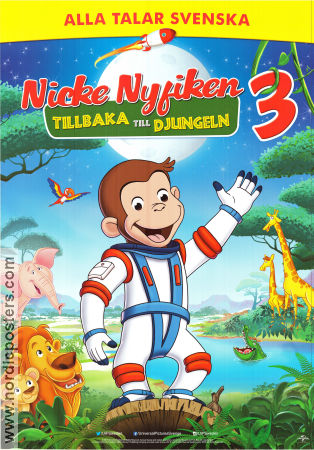 Nicke Nyfiken 3 2015 poster Frank Welker Phil Weinstein Animerat