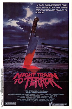 Night Train to Terror 1985 poster John Phillip Law Tåg
