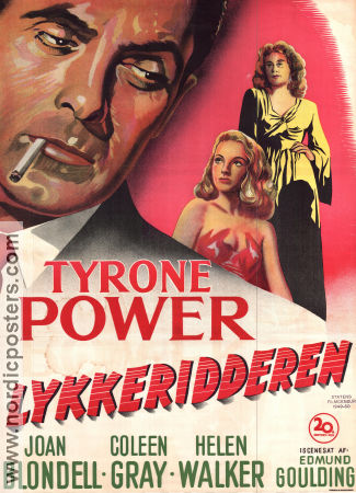 Nightmare Alley 1947 poster Tyrone Power Joan Blondell Coleen Gray Edmund Goulding Film Noir