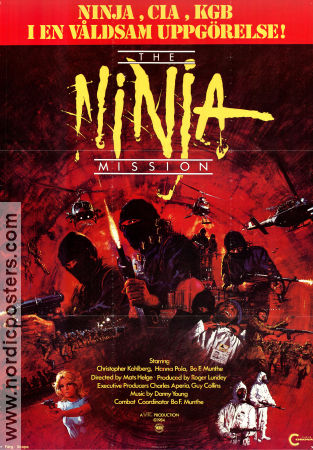 Ninja Mission 1984 poster Christopher Kohlberg Mats Helge Olsson Kampsport Asien Kultfilmer