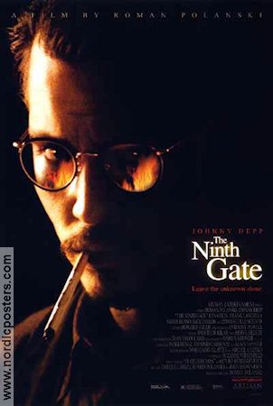 The Ninth Gate 1999 poster Johnny Depp Lena Olin Roman Polanski Glasögon Rökning