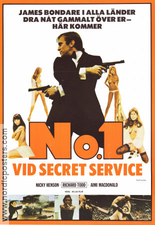 No 1 vid secret service 1977 poster Nicky Henson Lindsay Shonteff