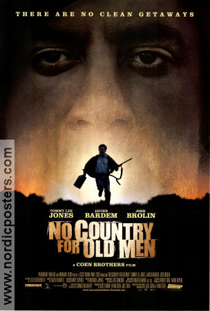 No Country For Old Men 2007 poster Tommy Lee Jones Joel Ethan Coen