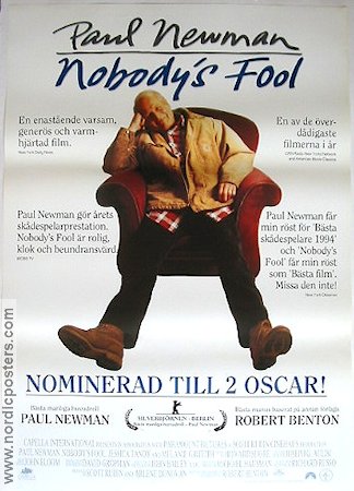 Nobody´s Fool 1994 poster Paul Newman Bruce Willis Melanie Griffith Robert Benton