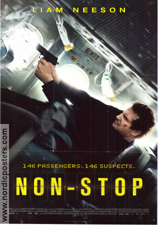 Non-Stop 2014 poster Liam Neeson Julianne Moore Scoot McNairy Jaume Collet-Serra