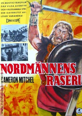 Nordmännens raseri 1962 poster Cameron Mitchell