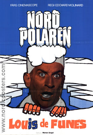 Nordpolaren 1969 poster Louis de Funes Michael Lonsdale Edouard Molinaro